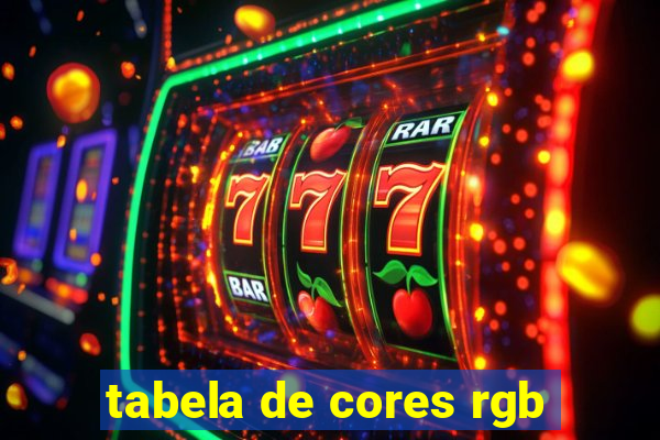 tabela de cores rgb